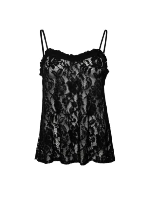 DAVID TANK TOP BLACK LACE