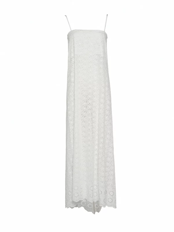 ELLE CAMI DRESS WHITE DIOR EYELET