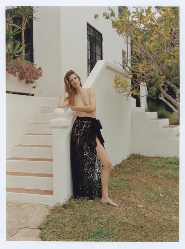 TAL WRAP SKIRT BLACK LACE - Image 3