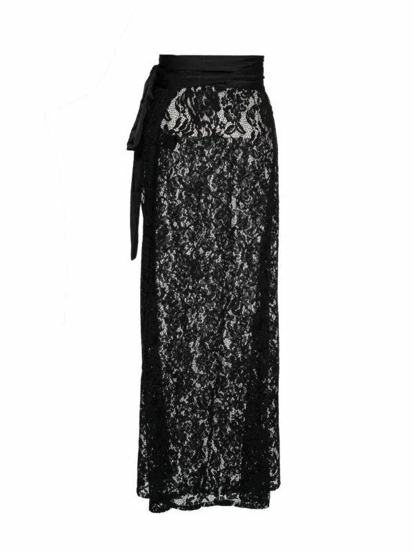 TAL WRAP SKIRT BLACK LACE - Image 2