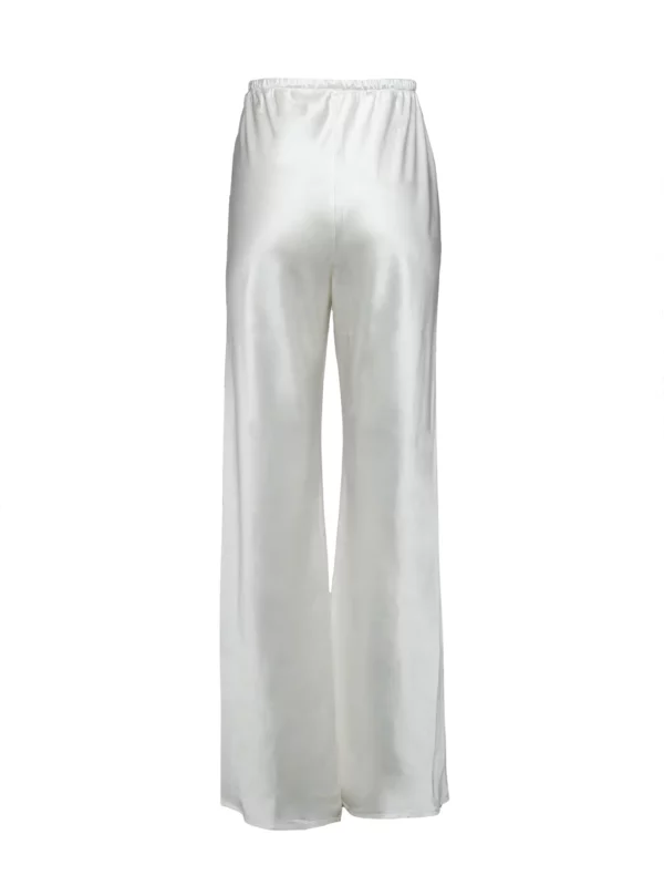 YVES WIDE LEG PANTS SILK IVORY - Image 2